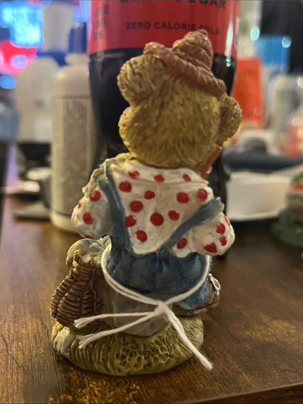 Hobo Teddy Bear sitting to relax after fishing trip 352